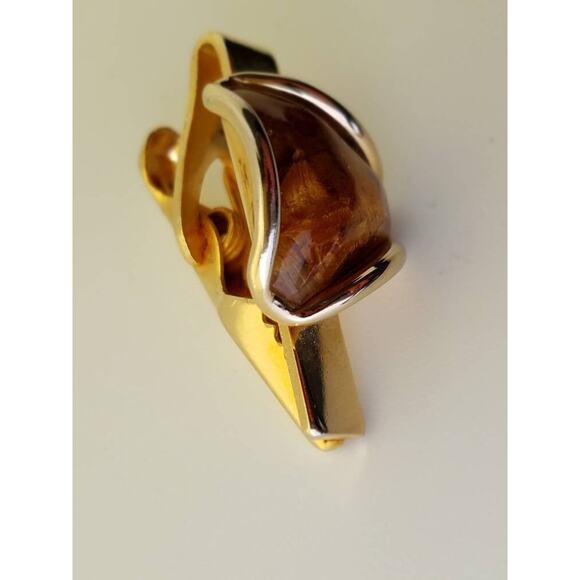 Vintage Gold Tie Clip, Unique Tie Bar for Men - Picture 5 of 10